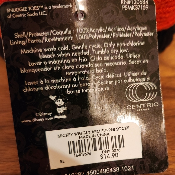 Mickey Mouse Cartoon Pose Slipper Socks - Picture 5 of 5